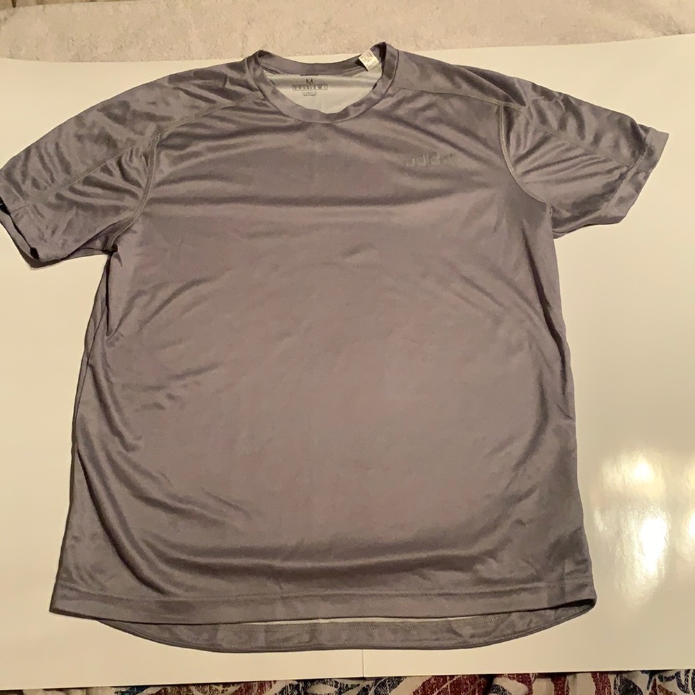 Men’s medium light gray adidas light weight dry fit shirt. New. Active wear. M